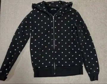 스컬 속기모 후드티 해골 도트 y2k