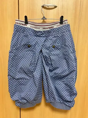FRAPBOIS 파랑 화이트 도트 숏팬츠