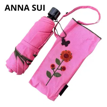 새상품급 ANNA SUI 접이식 우산 해바라기 자수