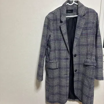 Twee 체스터 코트 체크 무늬