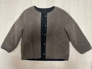 브라운 보아 자켓 캐주얼