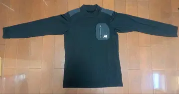 메쉬 소재 블랙 긴팔 셔츠