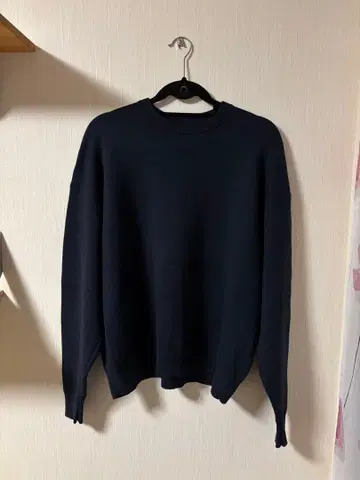 CABaN 코튼 캐시미어 크루넥 풀오버 네이비