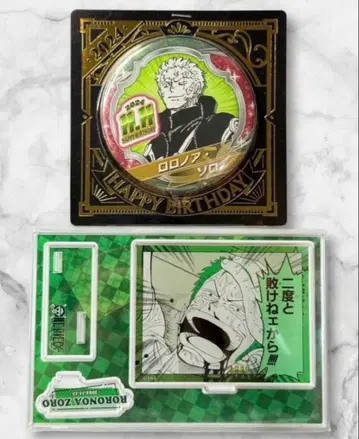 원피스 생일 명장면 디오라마 피규어 조로 캔뱃지