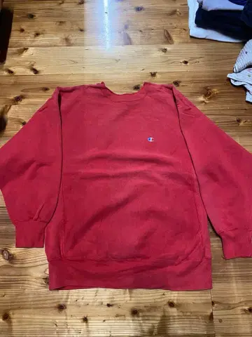 Champion 리버스 위브 80s 트리코 태그 XXL 레드