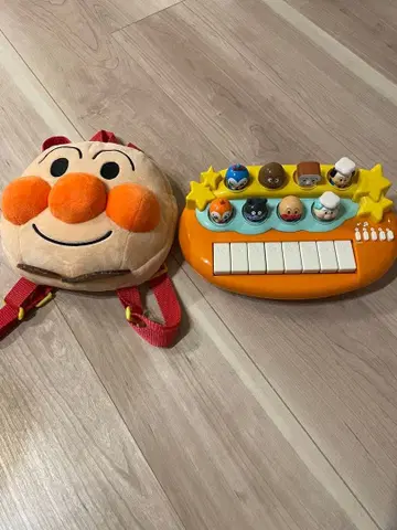 호빵맨 백팩 & 완구 피아노 세트