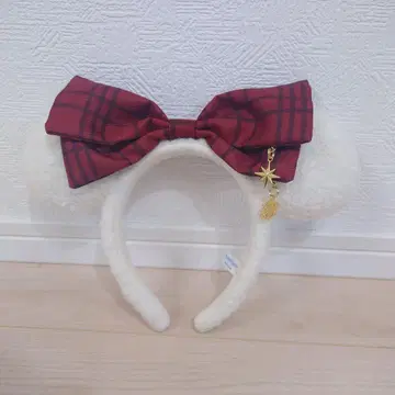 디즈니 머리띠 리루린린 크리스마스 2025 미니 체크