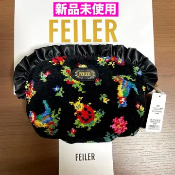 [미사용 새상품] FEILER 페이러 하이디 쉘 파우치 블랙