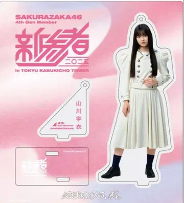 사쿠라자카46 야마카와 우이 신참자 아크릴 스탠드 (익명 배송)