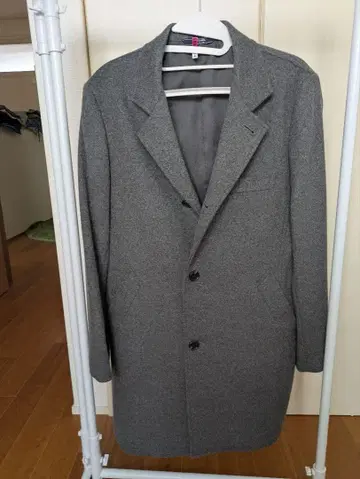 [뉴요커] 캐시미어 혼방 그레이 체스터 코트 M