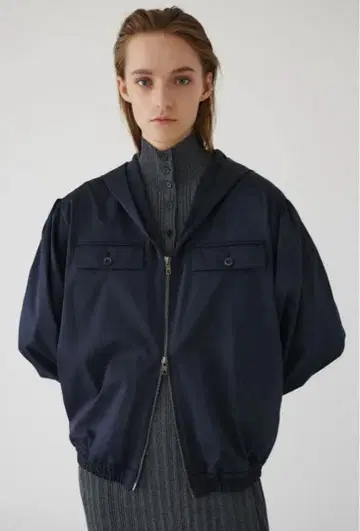 RIM.ARK Shirring gather hoodie