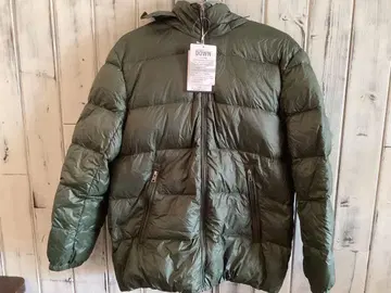 후드 부착 다운 자켓 M 사이즈 수납 봉투 포함