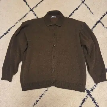 RUUBON 멜란지 니트 컬러 가디건 브라운 M