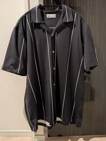 ZARA 스트라이프 반팔 셔츠