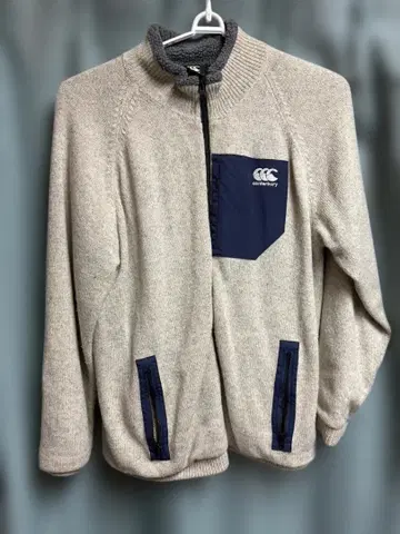 canterbury 플리스 자켓 3L 베이지/네이비