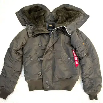 새상품급 알파인더스트리 N-2B 플라이트 자켓 M 그레이 카키