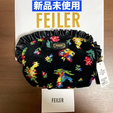 [ 미사용 새상품 ] FEILER 페이러 하이디 쉘 파우치 블랙