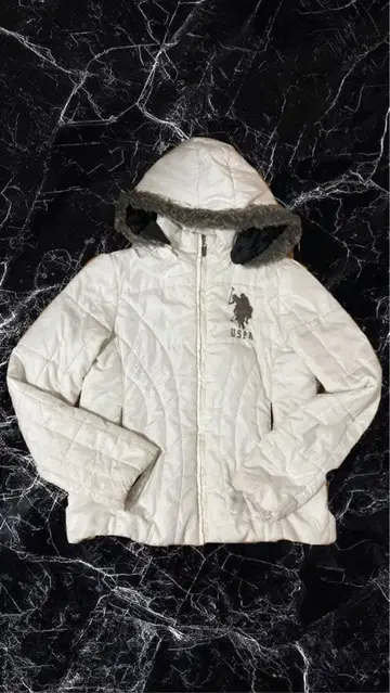 U.S. POLO ASSN. 화이트 다운 자켓 L