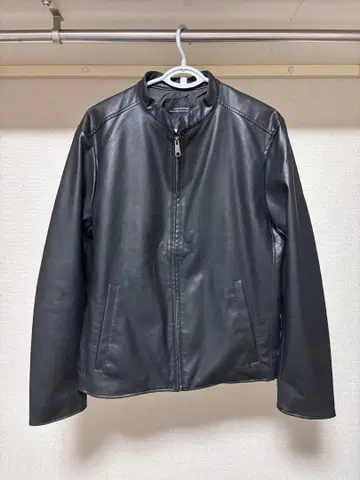 NANO UNIVERSE 블랙 싱글 라이더 자켓