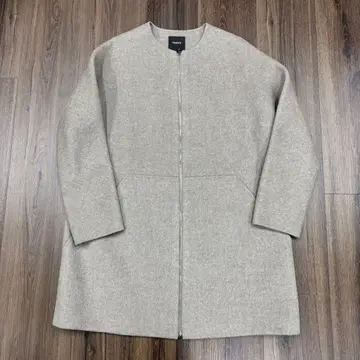 띠어리 노카라 코트 울 캐시미어 혼방 여성용