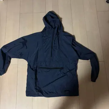 LLBean 네이비 후드 부착 나일론 자켓