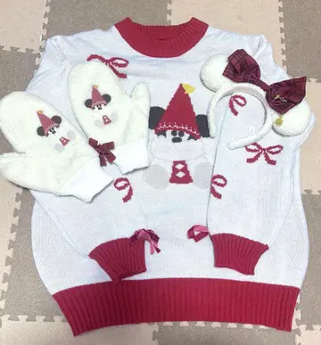 릴린린 스웨터, 벙어리장갑, 머리띠 3종 세트