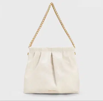 Duo 듀오 블레이드 체인 핸들 호보 백 - 크림