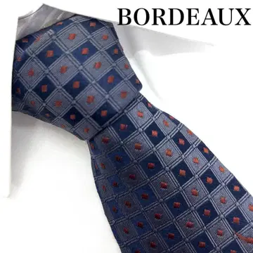 [ 새상품급 ] BORDEAUX 사각 넥타이 남성용 한정판 빈티지 수트