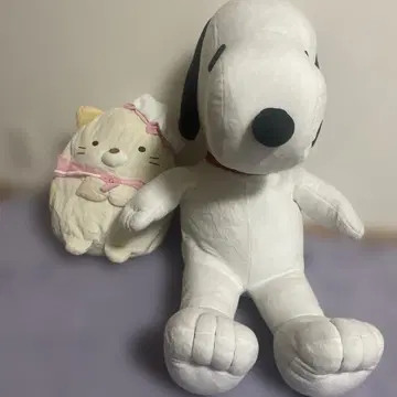 스누피 빅 화이트 봉제 인형