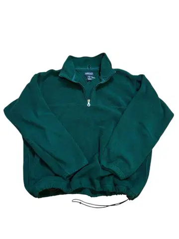 Lands' End 다크 그린 플리스 자켓 L
