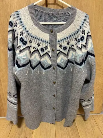 idem nordic 니트 가디건 그레이