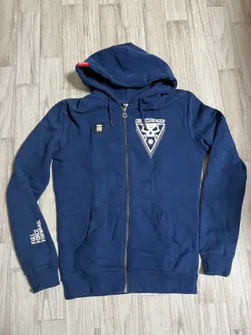 그란츠겐가 스컬 풀 집업 후드티 네이비 블루