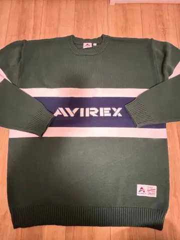 AVIREX 스트라이프 니트 스웨터 XL