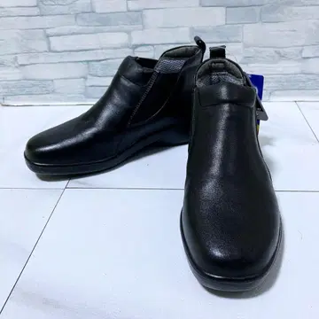 새상품 문스타 사이드 고어 부츠 천연 가죽 방수 경량 블랙 23 4E