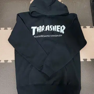 THRASHER 블랙 후드티 트레셔 L