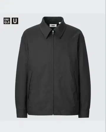 유니클로 U 집업 블루종