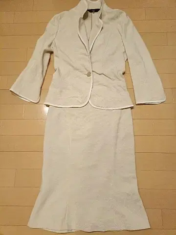 [이네드] 리브 7부 소매 스커트 수트