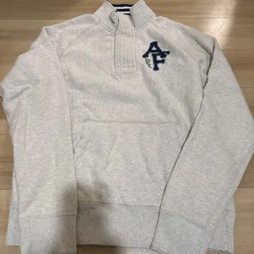 AF 그레이 하프 지퍼 트레이닝복