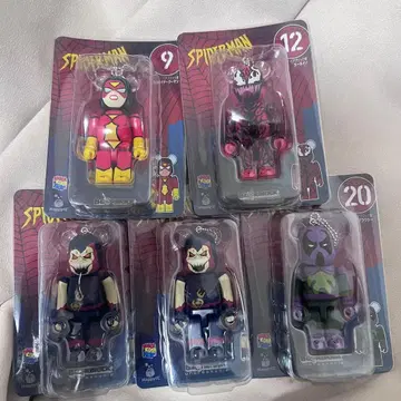 스파이더맨 happy 경품 베어브릭상 5개 세트