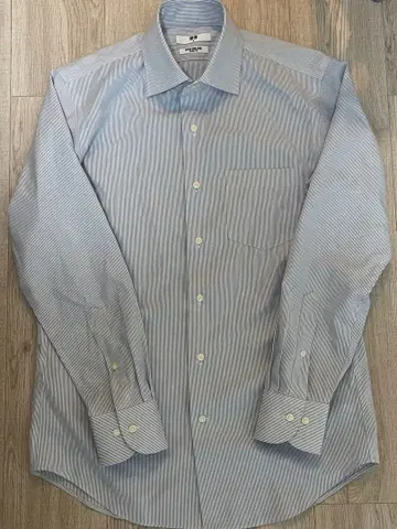 유니클로 UNIQLO 슈퍼 논아이론 슬림 스트라이프 셔츠 M