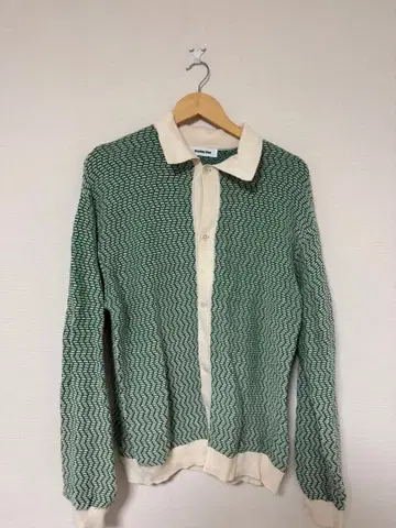 monkey time 파도 무늬 가디건