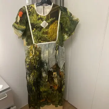 ANNTIAN 풍경 프린트 원피스