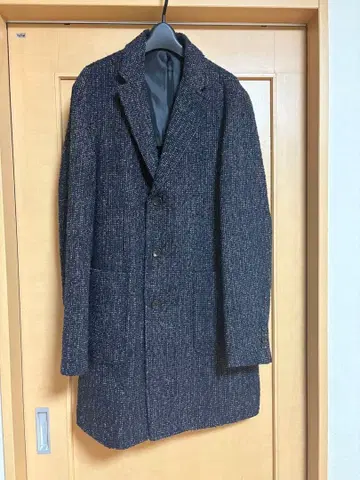 Gu 롱 코트 체크 무늬 XL