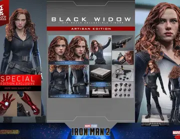 핫토이즈 블랙 위도우 아이언맨 2 아티산 토이 사피엔스 한정판