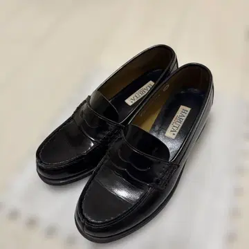 HARUTA 블랙 가죽 로퍼