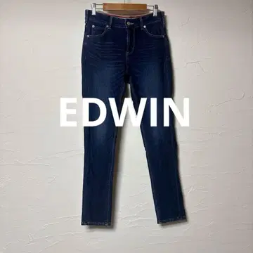 새상품급 EDWIN 니트 스키니 데님 팬츠/블루