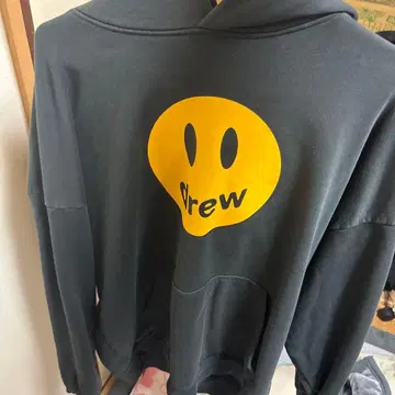 drew house 스마일리 페이스 후드티 M 그레이