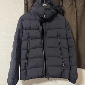 TATRAS 후드 부착 다운 자켓 블랙