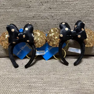 [ 택 포함 미사용 새상품 ] 디즈니 머리띠 키링 미키