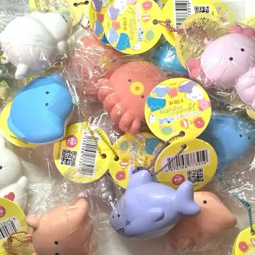 동글동글 눈의 수족관 스퀴즈 낱개 판매 문어 물고기 우파루파 클리오네